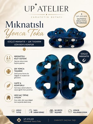 Up Atelier Mıknatıs Kemik Yonca Toka 6cm