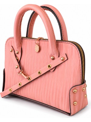 Bag Molly Kadın Askılı El ve Omuz Çantası 3 Boyut Pembe