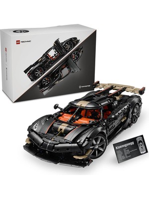 LEGO Technic Koenigsegg Sadair’s Spear Mega Araba 42232 - Yetişkinler Için Mühendislik Modeli Yapım Seti (4104 Parça)
