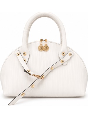 Bag Molly Kadın Askılı El ve Omuz Çantası 3 Boyut Beyaz
