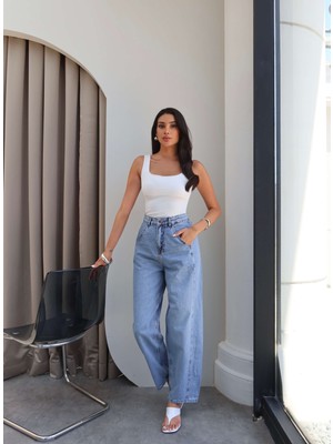 Esra Helvacı Yan Dikişli Baggy Pantolon