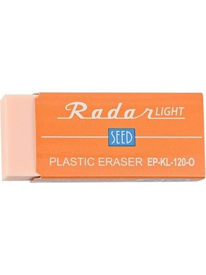 Seed Renkli Şeffaf Radar Plastik Silgi L Orange