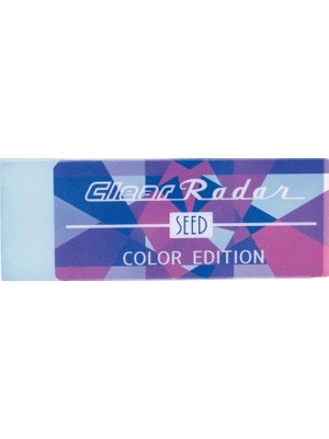 Seed Renkli Şeffaf Radar Plastik Silgi L Blue