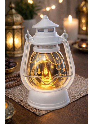 Vavis Pilli LED Işık, Askılı Fener Süsü Sarı Işıklar Peri Işıkları Aydınlatmalı Şerit LED Ramazan Süsü LED Işık Beyaz