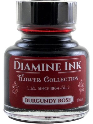 Diamine Flower Collection 30 ml Mürekkep Burgundy Rose