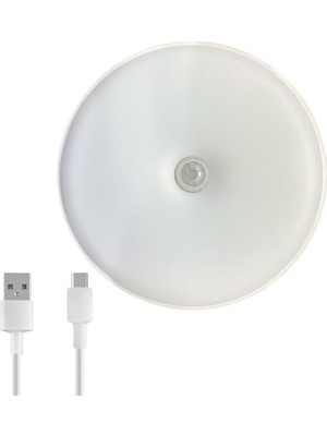 Vavis Hareket Sensörlü LED Gece Lambası – Şarj Edilebilir ve Taşınabilir 4000K Işık, USB ile Dolap Içi, Merdiven, Gardrop Altı Kullanımına Uygun Beyaz Işık Spot Lamba (1)