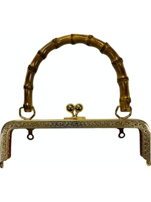 Elegantshop Bambu Kulplu Metal Çanta Sapı 20 cm AR20