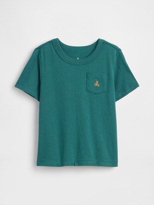 Gap Erkek Bebek Yeşil Mix & Match Cep T-Shirt