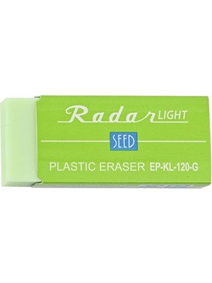 Seed Renkli Şeffaf Radar Plastik Silgi L Green