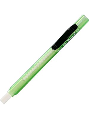 Pentel Sürgülü Kalem Silgi Şeffaf Gövdeli Yeşil ZE11T-D