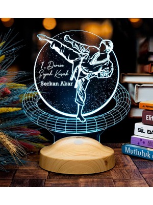 EstoreBox Karateci Hediyesi, Karate Tekvando Judo Sporcuya Hediye 3D LED Lamba