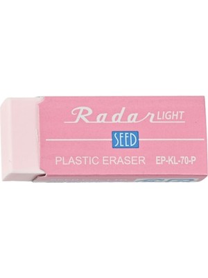 Seed Renkli Şeffaf Radar Plastik Silgi M Pink