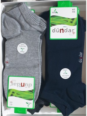Dündar-Erkek Bambu Patik / 6 Adet-Karışık Renk-41-45