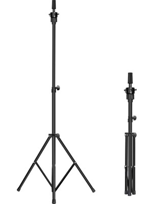EstoreBox Manken Başı Standı, Ayarlanabilir (82 - 134 Cm) Metal Peruk Standı, Kanvas Kafa, Strafor Kafa, Kuaf