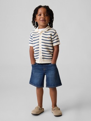 Gap Erkek Bebek Koyu Mavi Bebek & Küçük Çocuk Ultrasoft Denim Pull-On Baggy Şortlar