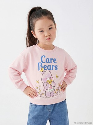 Lc Waikiki Yeni Sezon Care Bears Baskılı Kız Çocuk Kalın Sweatshirt