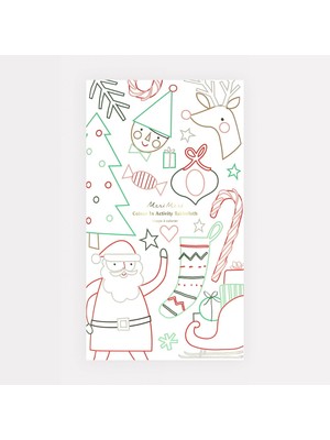 EstoreBox Meri Meri - Christmas Colour In Activity Tablecloth - Yeni Yıl Aktivite Masa Örtüsü