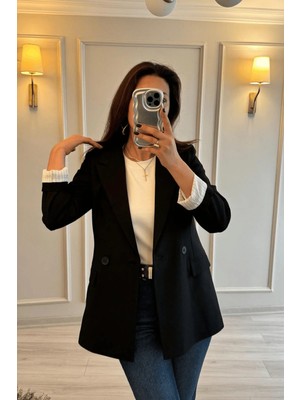 Bellavita Botuique Klasik Kesim Siyah Blazer Ceket