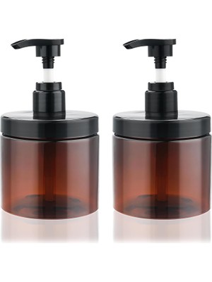 EstoreBox Cosywell Şampuan Saç Kremi Için Pompa Şişeleri Pompa Şişe Dispenseri 2'li Paket 16.5OZ/500ML Gen