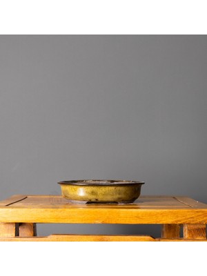 Seika Oval Bonsai Saksısı No.3-S - Yosun (20.5 Cm)