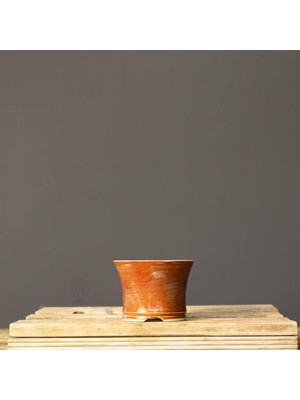 Seika Yuvarlak Bonsai Saksısı NO.202-SIRLI (12 Cm)