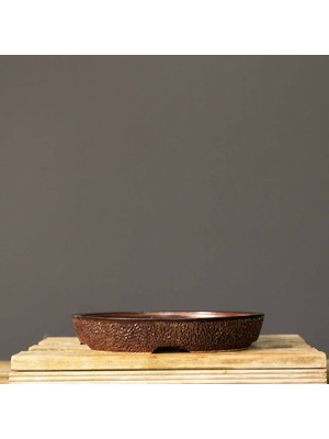 Seika Oval Bonsai Saksısı NO.122-SIRLI (27 Cm)
