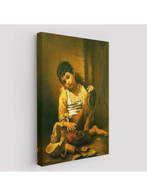Uslucan Alışveriş Iranlı Ressam Morteza Kartouzıan Garip Çocuk Eseri Duvar TABLOSU-6088