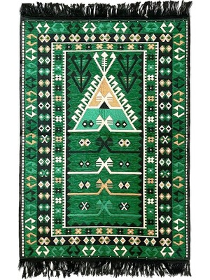 EstoreBox Shark Anadolu Seccade Kilim 13 Yeşil