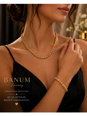 Banum Luxury Premium Lüks Dorika Tarzi Yeni Moda 2li Set