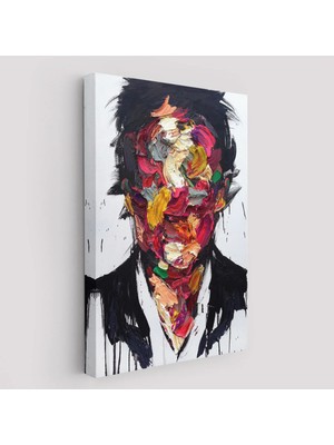 Uslucan Alışveriş Soyut Yüz Kanvas Tablo, Renkli Yüz Kanvas Sanat TABLO-5220