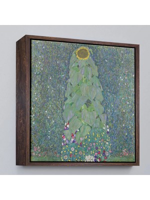 Uslucan Alışveriş Ahşap Çerçeveli Gustav Klimt Ayçiçekleri TABLO-8356