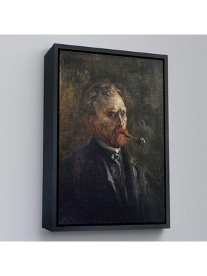 Uslucan Alışveriş Ahşap Çerçeveli Vincent Van Gogh - Otoportre TABLO-7444
