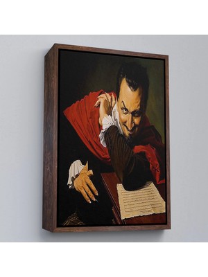 Uslucan Alışveriş Ahşap Çerçeveli Mefistofeles, James Himsworth TABLO-7765