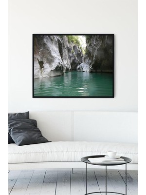 EstoreBox Postermanya (PSTER13678) Şehriban Kanyonu Manzara Çerçeveli Tablo (40X50CM)