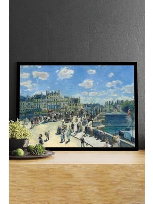 EstoreBox Postermanya (PSTER14699) Pont Neuf - Auguste Renoir Sanatsal Çerçeveli Tablo 21 x 30