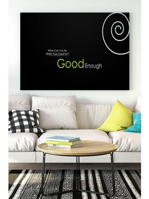 EstoreBox Postermanya (PSTER17297) Good Enough Motivasyon Kanvas Tablo 40 x 60