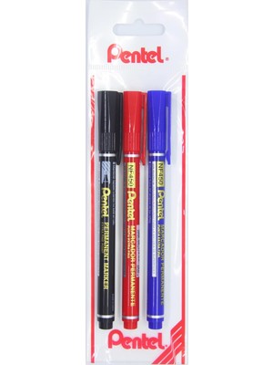 EstoreBox Pentel Marcador Permanent Markör - Ekstra Ince Uç Si̇y-Kir-Mav