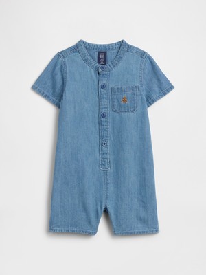 Gap Bebek Açık Mavi Brannan Bear Denim Tulum