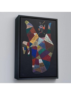 Uslucan Alışveriş Ahşap Çerçeveli Wassily Kandinsky - Idam Edilen Ohne Titel TABLO-7497