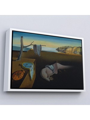 Uslucan Alışveriş Ahşap Çerçeveli Salvador Dali - Belleğin Azmi Tablo - The Persistence Of MEMORY-7128