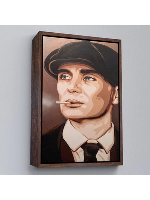 Uslucan Alışveriş Ahşap Çerçeveli Ekart Peaky Blinders Thomas Shelby TABLO-7775