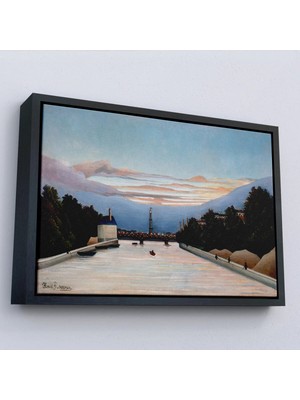 Uslucan Alışveriş Ahşap Çerçeveli Henri Julien Félix Rousseau - The Eiffel Tower Eyfel Kulesi TABLOSU-7042