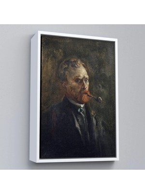 Uslucan Alışveriş Ahşap Çerçeveli Vincent Van Gogh - Otoportre TABLO-7444
