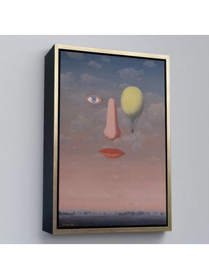 Uslucan Alışveriş Ahşap Çerçeveli Rene Magritte - Güzel Ilişkiler Tablosu - Les Belles RELATIONS-7353