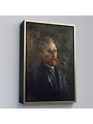 Uslucan Alışveriş Ahşap Çerçeveli Vincent Van Gogh - Otoportre TABLO-7444