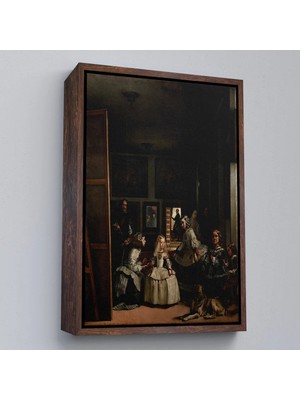Uslucan Alışveriş Ahşap Çerçeveli Diego Velázquez - Nedimeler Tablosu - Las MENINAS-7349