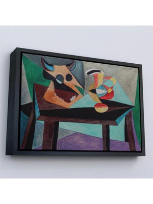 Uslucan Alışveriş Ahşap Çerçeveli Pablo Picasso - Boğa Kafası TABLO-7103
