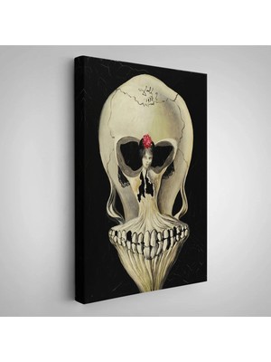 Uslucan Alışveriş Ahşap Çerçeveli Salvador Dali - Balerin ve Kafatası TABLO-7393