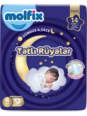 Molfix Tatlı Rüyalar Bebek Bezi Maxi 76 Adet
