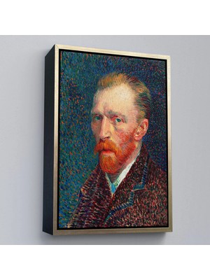 Uslucan Alışveriş Ahşap Çerçeveli Vincent Van Gogh - Otoportre TABLO-7453